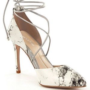 Gianni Bini Marbled Edda lace up pointed toe pump